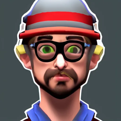 Prompt: sam hyde in team fortress 2, game screenshot