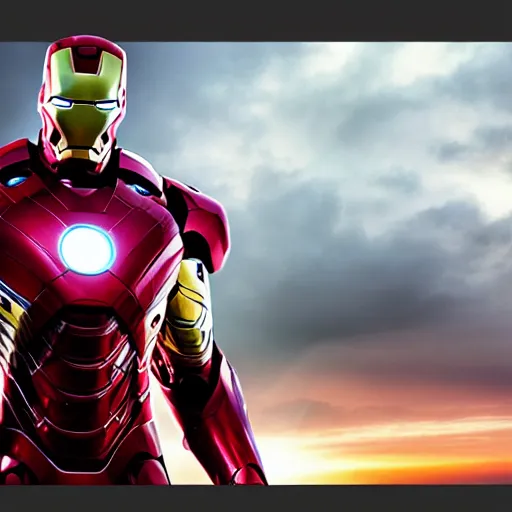 Image similar to photoshop art wallpaper photorealistic shockingly amazing portrait of Iron Man extremely detailed, made by wlop and maxwell boas