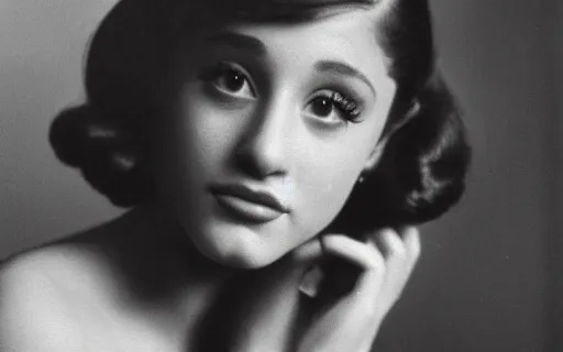 Image similar to photo of Ariana Grande in the depression-era, photorealism by of Dorothea Lange