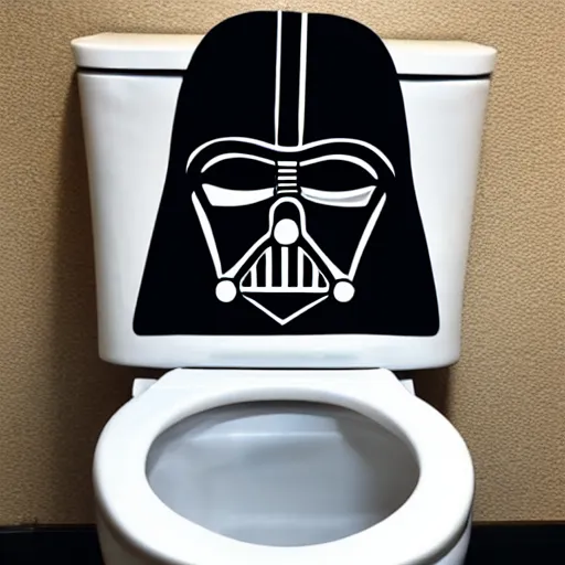 Image similar to Darth Vader as a toilet