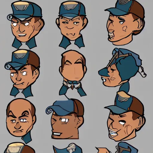 Image similar to Character design police man