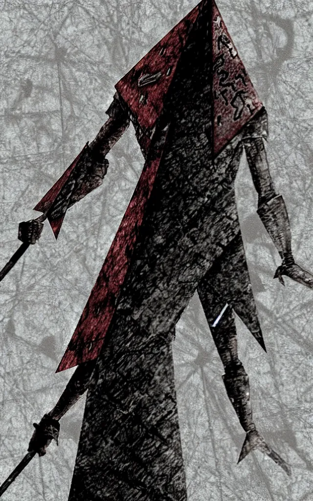 Image similar to pyramid head from silent hill