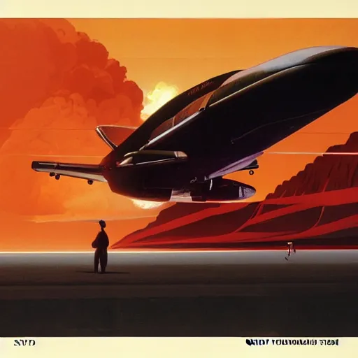 Prompt: nuclear war, syd mead