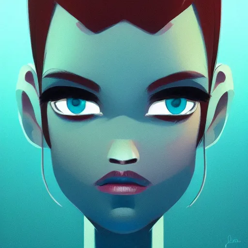 Image similar to face icon stylized minimalist contact 1 9 9 7, loftis, cory behance hd by jesper ejsing, by rhads, makoto shinkai and lois van baarle, ilya kuvshinov, rossdraws global illumination