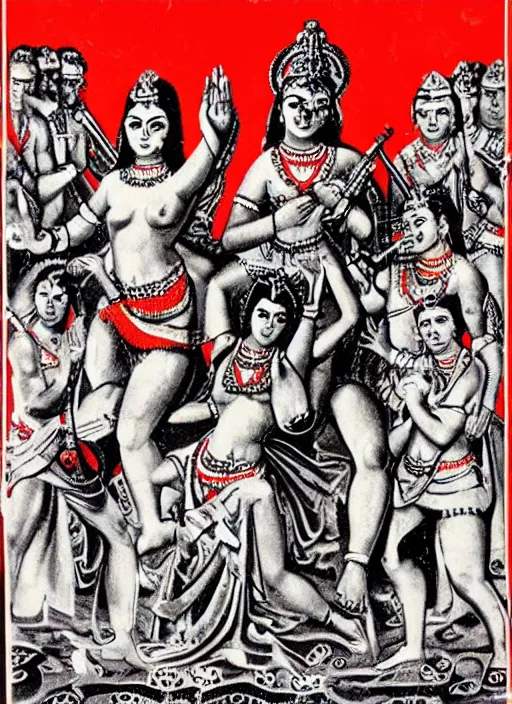 Image similar to kali - durga ussr soviet union style