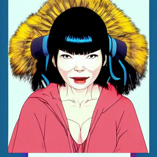 Image similar to bjork by satoshi kon