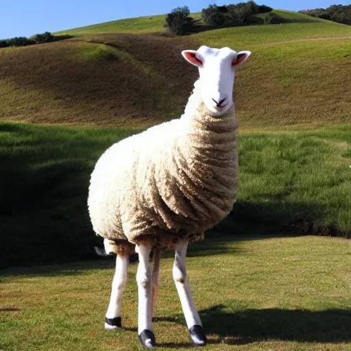 Image similar to stilt walking sheep