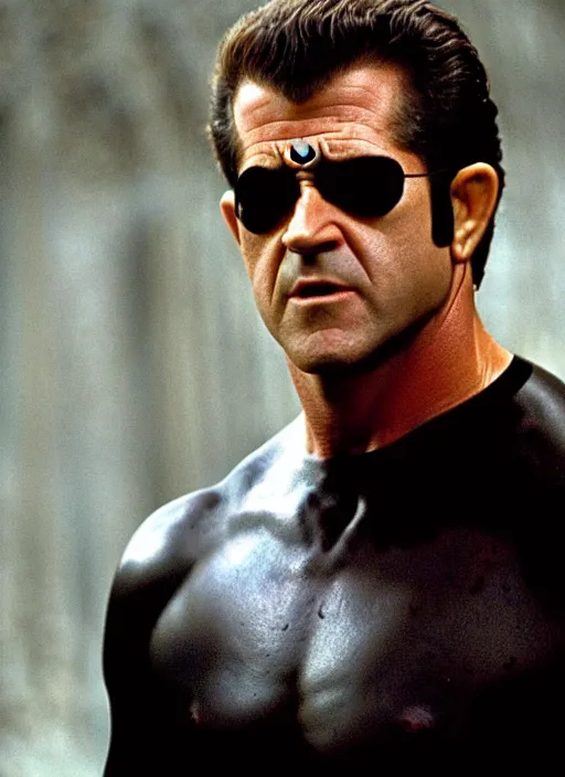 Image similar to Mel Gibson in the matrix