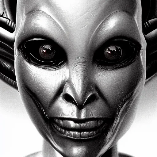 Image similar to queen alien from alien ( 1 9 7 9 film ) attached to someone's face hyperdetailed, artstation, cgsociety, 8 k