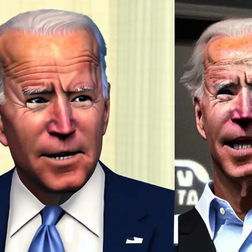 Image similar to joe biden in nhl 2 2, gameplay footage