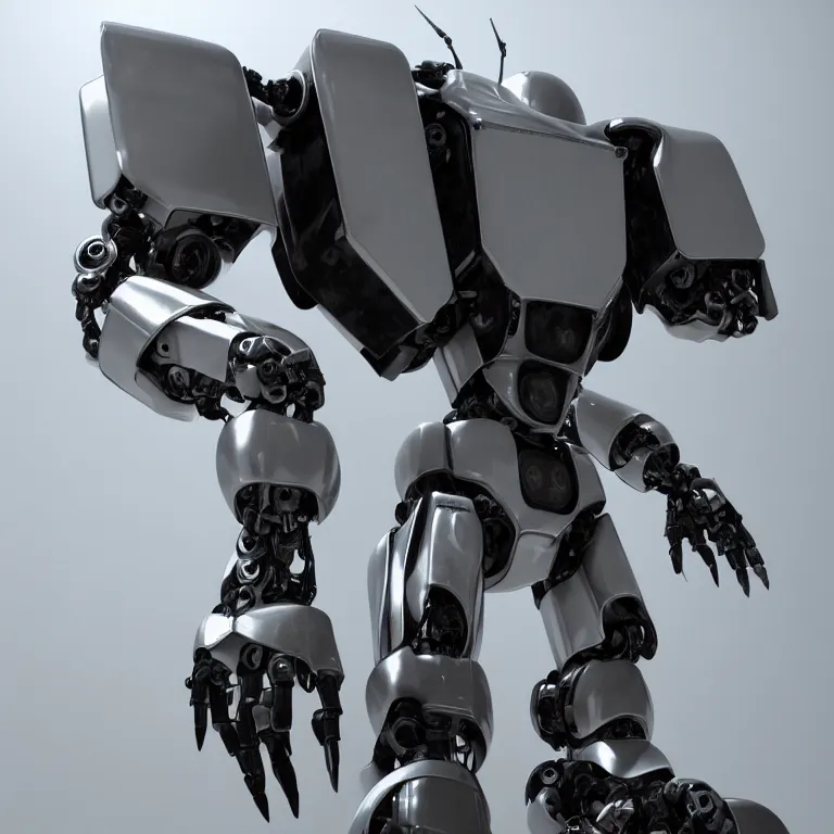 Image similar to mekaversa mecha robot pfp octanerender photoreal nft