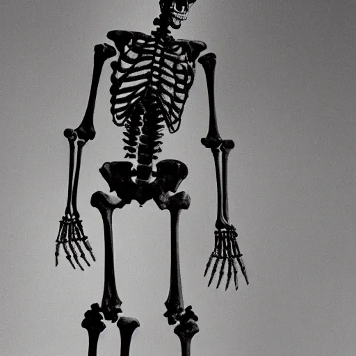 Image similar to The skeletal thing standing behind you