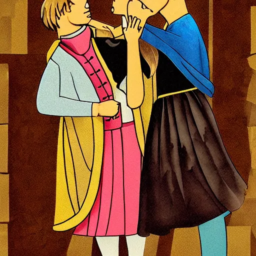 Image similar to romeo and juliet gay version illustration book