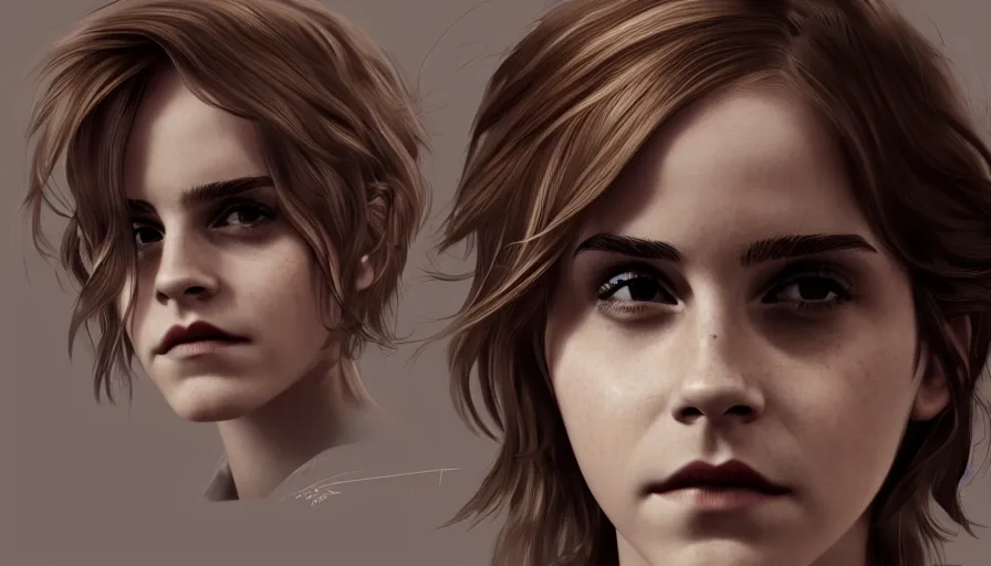 Image similar to emma watson by shingo araki, hyperdetailed, artstation, cgsociety, 8 k