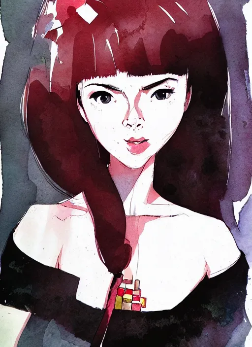 Image similar to portrait of a pretty young lady by dustin nguyen