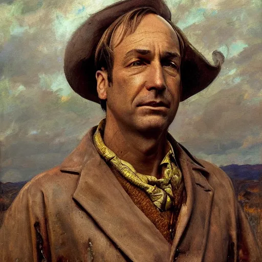 Prompt: saul goodman of better call saul, face detail by theodore ralli and nasreddine dinet and anders zorn and nikolay makovsky and edwin longsden long, bronze age, sword and sorcery, oil on canvas, masterful intricate artwork, excellent lighting, high detail 8 k