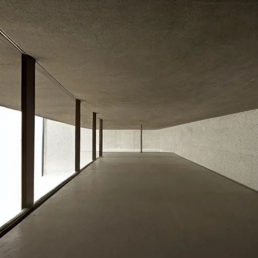Prompt: the sound of silence by tadao ando