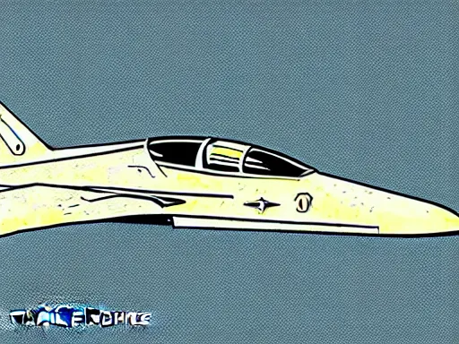 Image similar to a scifi illustration of a fururistic fighter jet. flat colors, limited palette in FANTASTIC PLANET La planète sauvage animation by René Laloux