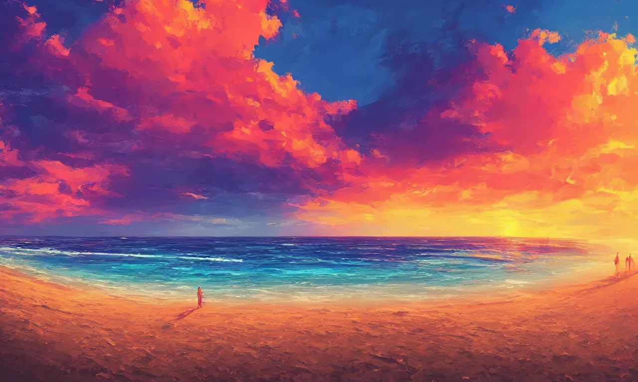 Image similar to paradise beach by alena aenami artworks in 4 k