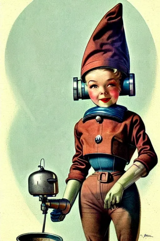 Image similar to ( ( ( ( ( 1 9 5 0 s retro future android robot knome maid. muted colors. childrens layout, ) ) ) ) ) by jean - baptiste monge,!!!!!!!!!!!!!!!!!!!!!!!!!