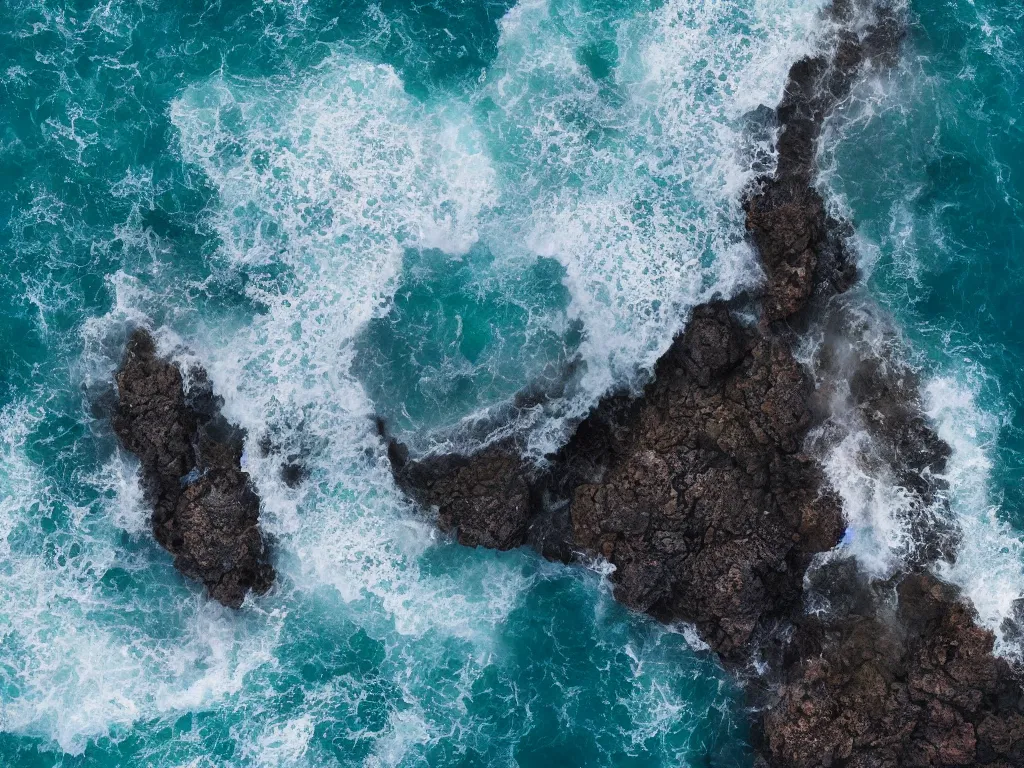 Prompt: photo of a giant face coming out from the ocean, ultra realistic, detailed, artstationHQ, artstationHD, 4k, 8k, aerial view