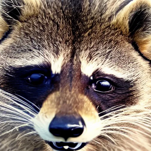 Image similar to half raccoon, half lion