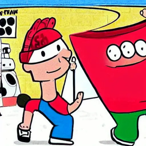 Prompt: captain underpants played by john cena cartoon to real life move adaptation