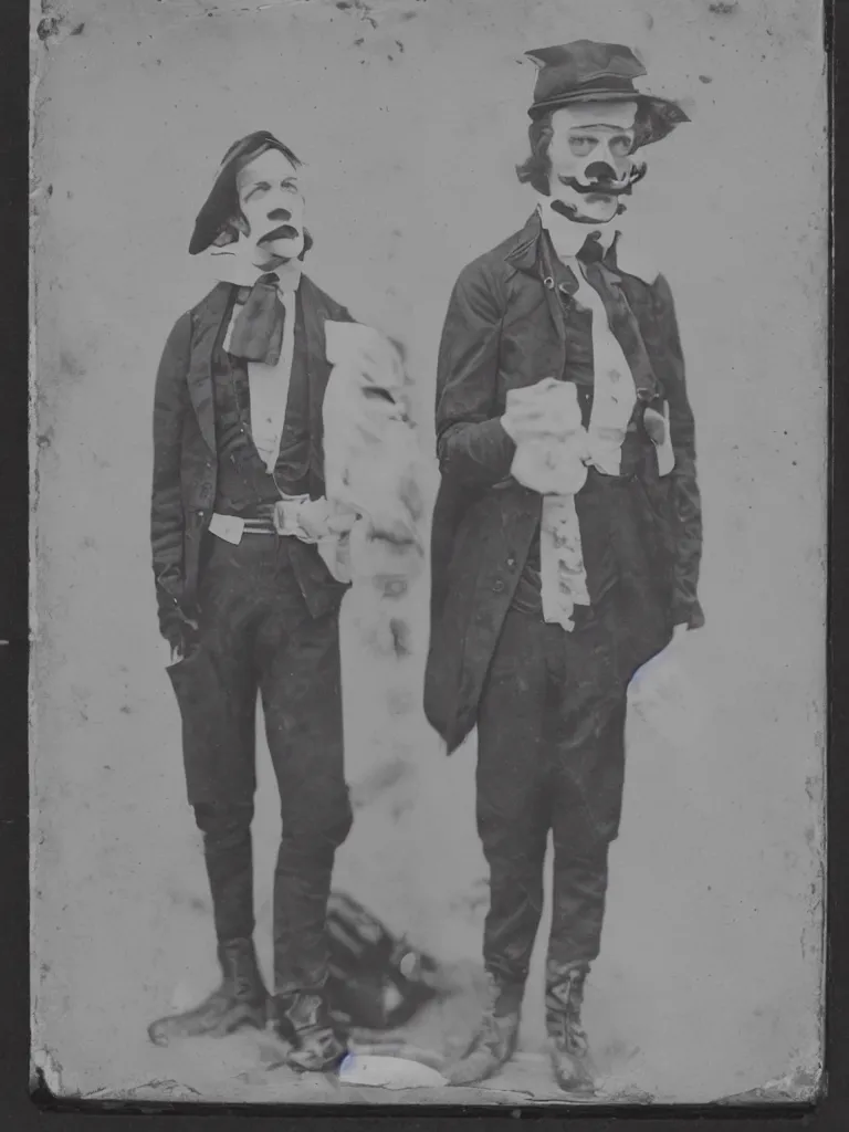 Image similar to Waluigi civil war era photograph, tintype photo, daguerreotype, ultra realistic, 8k, journalistic photography, black and white