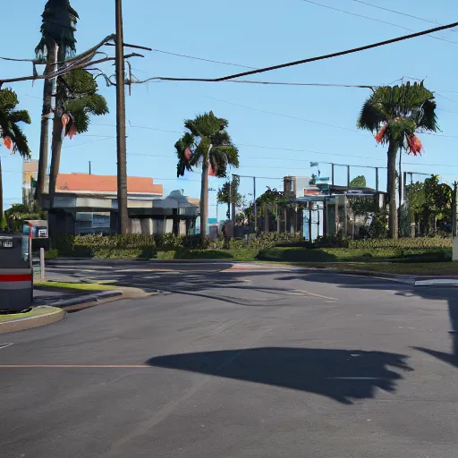 Image similar to pembroke pines florida in gta 5, 8k octane 3D render