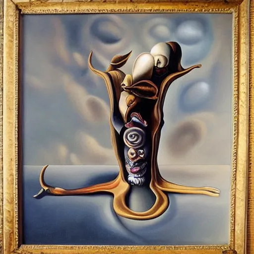 Prompt: detailed realistic surrealist painting in the style of salvador dali