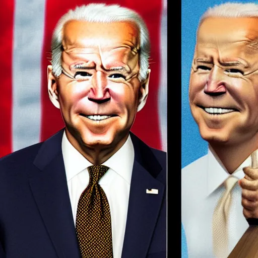 Image similar to joe biden charicature