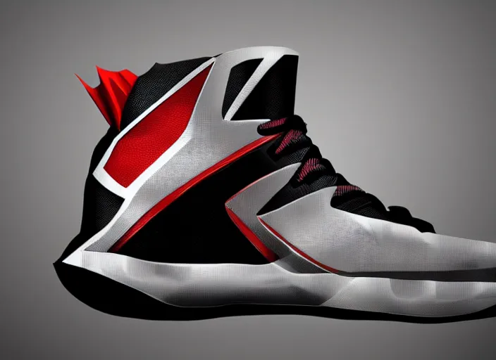 Prompt: basketball sneakers concept of thor, trending on artstation, smooth, sharp focus