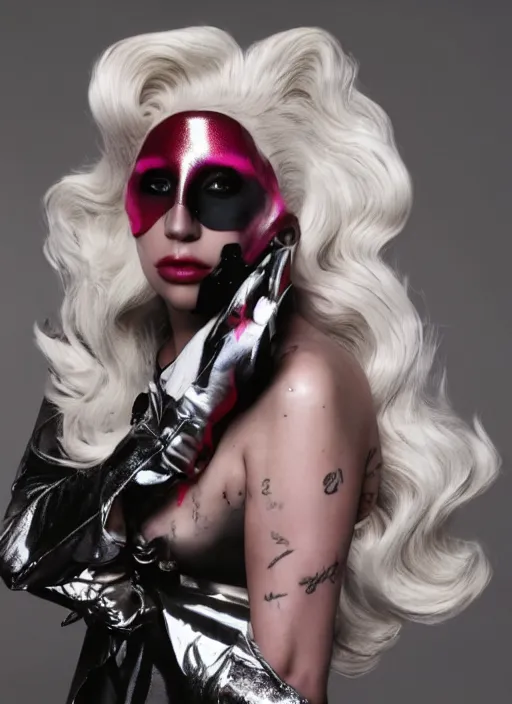 Image similar to lady gaga by nick knight, born this way, born this way album, red weapon 8 k s 3 5, cooke anamorphic / i lenses, highly detailed, cinematic lighting