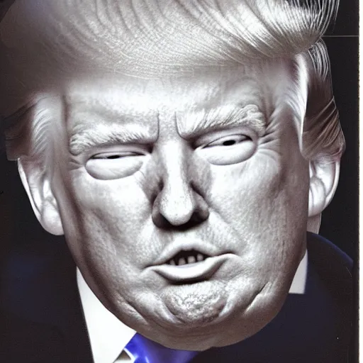 Image similar to donald trump with tiny hands polaroid