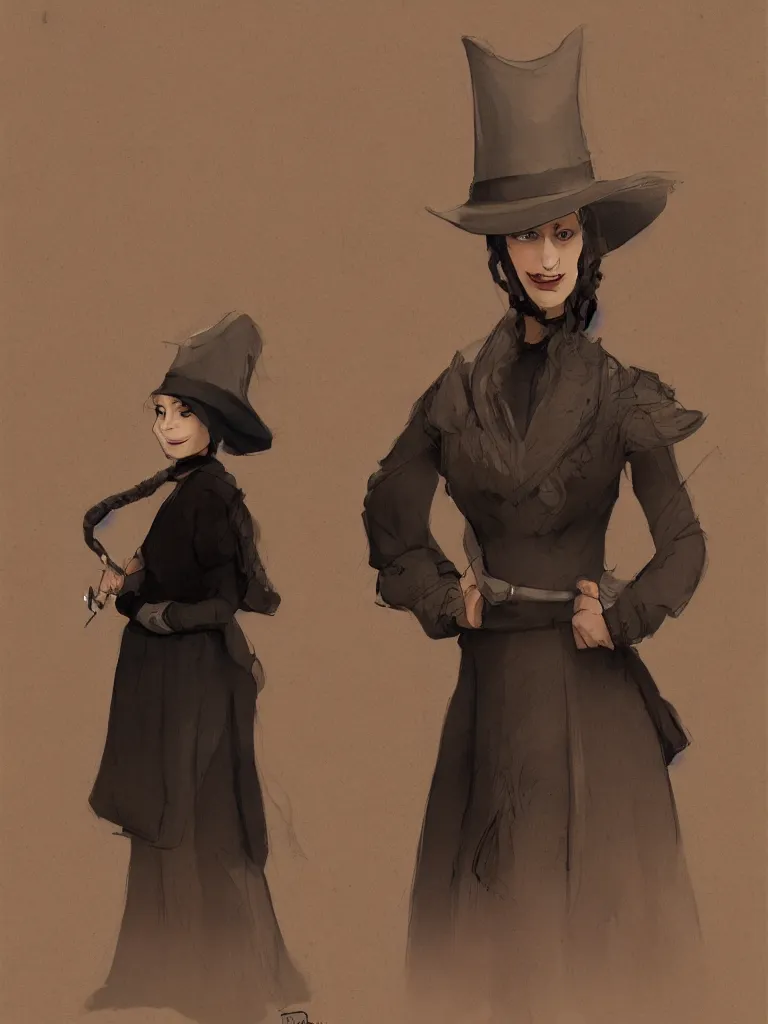 Image similar to hasidic woman by disney concept artists, blunt borders, rule of thirds