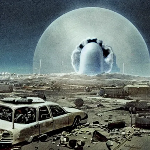 Image similar to last day on earth after a nuclear bomb