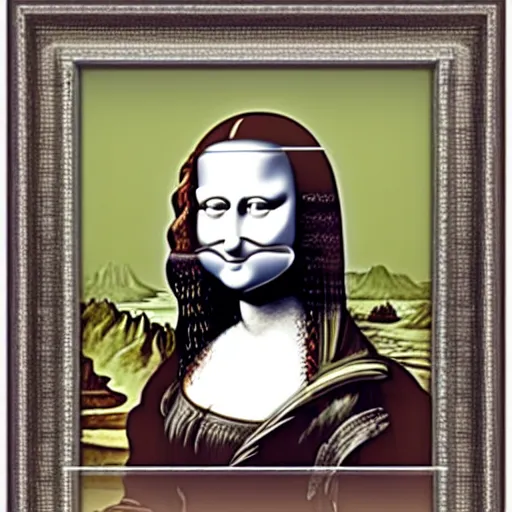 Image similar to the (monalisa) perfectly symmetrical