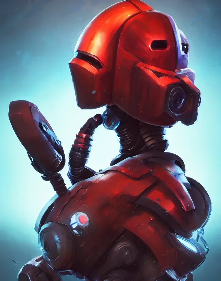 Image similar to epic mask helmet robot ninja portrait stylized as fornite style game design fanart by concept artist gervasio canda, behance hd by jesper ejsing, by rhads, makoto shinkai and lois van baarle, ilya kuvshinov, rossdraws global illumination radiating a glowing aura global illumination ray tracing hdr render in unreal engine 5