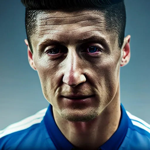 Prompt: hyperrealistic robert lewandowski, by thomas eakes & xiang duan, perfect facial symmetry, dim volumetric cinematic lighting, photorealistic, 8 k octane comprehensive render, post - processing, extremely hyper - detailed, intricate, lifelike texture, epic composition, masterpiece, stunning