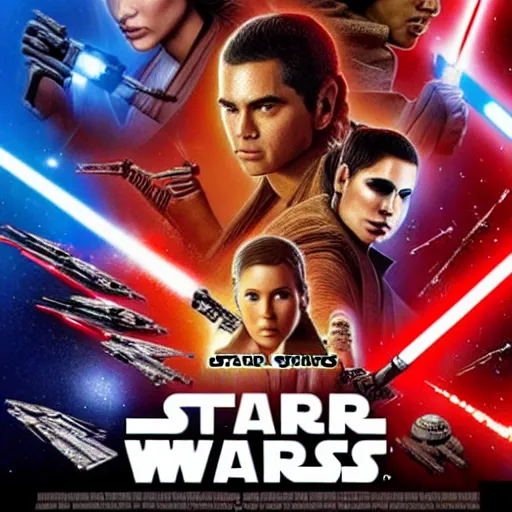 Image similar to super detailed star wars movie poster with ben shapiro, snooki and kim kardashian, 8k full HD photo, cinematic lighting, anatomically correct, oscar award winning, action filled, correct eye placement,