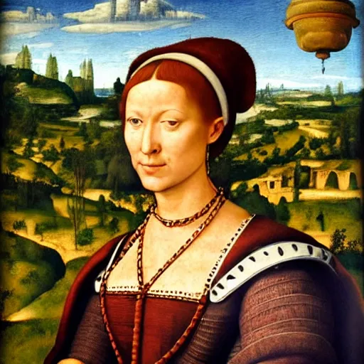 Image similar to portrait of a renaissance woman