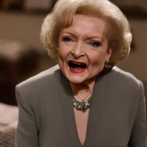 Prompt: movie still of Betty white playing 007 in James Bond, 4k, ultra high res