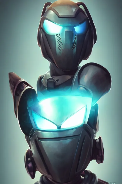 Image similar to epic mask helmet robot ninja portrait stylized as fornite style game design fanart by concept artist gervasio canda, behance hd by jesper ejsing, by rhads, makoto shinkai and lois van baarle, ilya kuvshinov, rossdraws global illumination radiating a glowing aura global illumination ray tracing hdr render in unreal engine 5