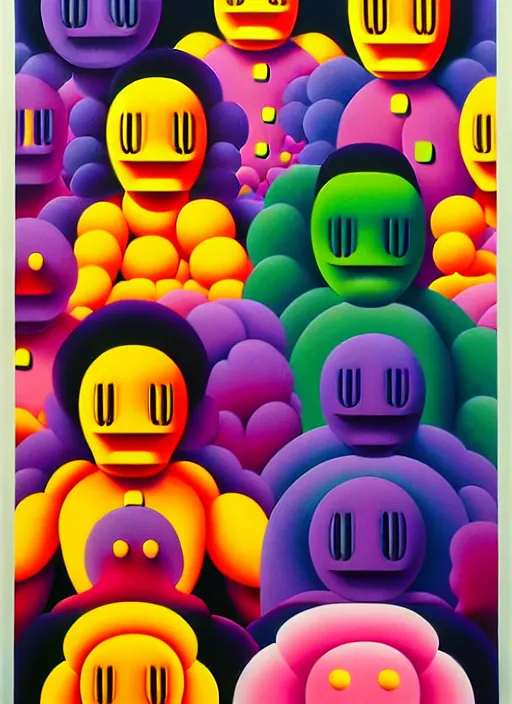 Image similar to flower men by shusei nagaoka, kaws, david rudnick, airbrush on canvas, pastell colours, cell shaded, 8 k