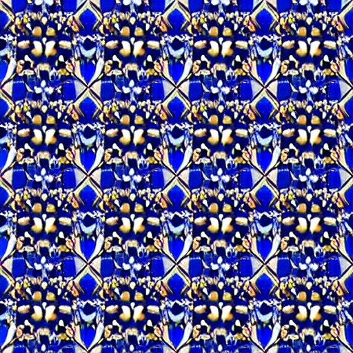 Prompt: repeating tiling texture of japanese motorcycles blue black white orange wallpaper