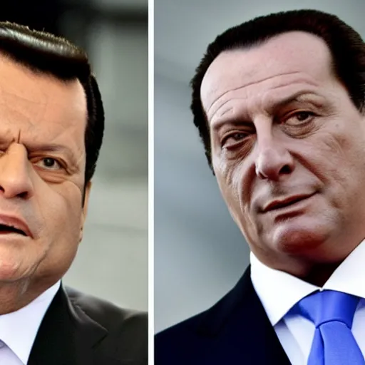 Image similar to Carlo Calenda vs Silvio Berlusconi Kung Fu