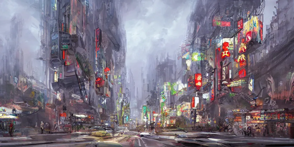 Prompt: concept art guangzhou china by g liulian