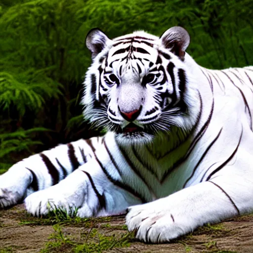 Prompt: white tiger