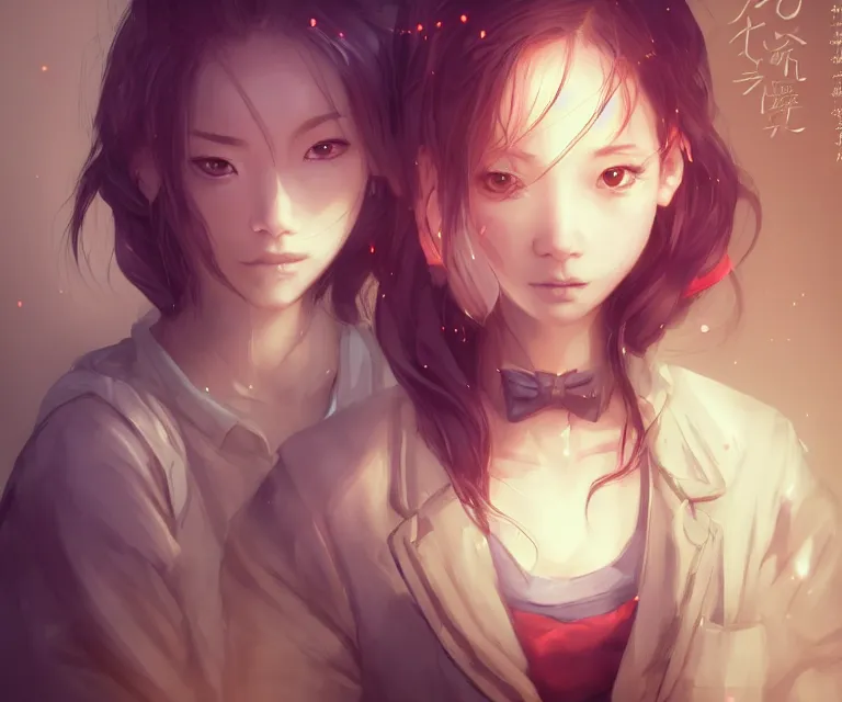 Prompt: cute friendly janitor in tokyo by charlie bowater and titian and artgerm, intricate, face, symmetrical eyes, japanese akihabara street cityscape, elegant, beautiful, highly detailed, dramatic lighting, sharp focus, trending on artstation, artstationhd, artstationhq, unreal engine, 4 k, 8 k