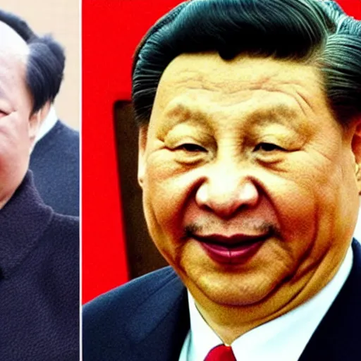 Image similar to Xi Jinping looks like Winnie the Pooh